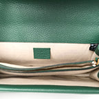 Pebbled Calfskin Small Dionysus Shoulder Bag Emerald