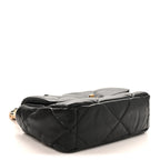 Lambskin Quilted Medium Chanel 19 Flap Black