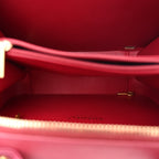 Caviar Quilted Medium CC Filigree Vanity Case Burgundy