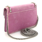 Velvet Crystal Super Mini Dionysus Shoulder Bag Malva