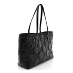 Calfskin GG Matelasse Medium Ophidia Shopping Tote Black