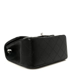 Caviar Quilted Mini Square Flap Black