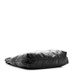 Shiny Calfskin Quilted Small Chanel 22 Black