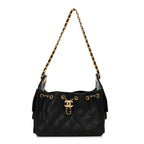 Caviar Quilted Mini Chanel 25 Handbag Black