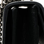 Pebbled Calfskin Small Dionysus Shoulder Bag Black