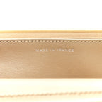 Metallic Lambskin Quilted Wallet On Chain WOC Gold Black