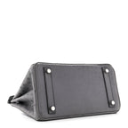 Ostrich Birkin 25 Gris Agate