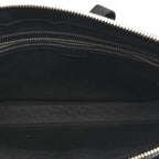 GG Supreme Monogram Azalea Calfskin Retro Interlocking G Wristlet Messenger Bag Black