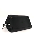 Polished Saddle Calfskin Soft Margaux 17 Black