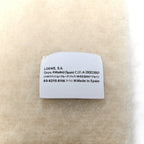 Mohair Wool Anagram Scarf White
