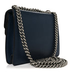 Dollar Calfskin Crystal Mini Dionysus Shoulder Bag Blue Agata Montana Sapphire