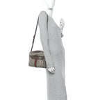GG Supreme Monogram Web Small Ophidia Shoulder Bag Brown