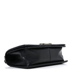 Lambskin Quilted Medium Boy Flap Black