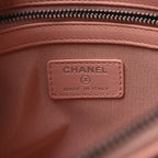 Aged Calfskin Quilted Medium Gabrielle Cosmetic Case Pink