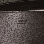 GG Supreme Monogram Textured Dollar Calfskin Web Mini Ophidia Envelope Shoulder Bag Beige Ebony New Acero