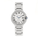 Stainless Steel Diamond Bezel 36mm Ballon Bleu De Cartier Automatic Watch