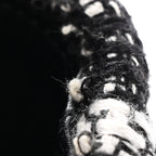 Tweed Quilted Maxi Chanel 19 Flap Black White