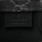 Denim Cuoio Harness GG Monogram Mini Ophidia Tote Bag Black Medium Grey