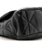 Lambskin Quilted Large Chanel 19 Flap Black