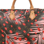 Monogram Jungle Dots Speedy 30 Sugar Pink Poppy