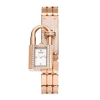 18K Rose Diamond Pave 16mm Kelly Quartz Watch