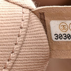Mixed Fibers Calfskin Medium Deauville Tote Beige