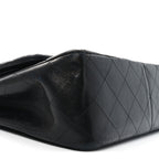 Lambskin Quilted Jumbo Double Flap So Black