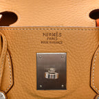 Taurillon Clemence HAC Birkin 32 Natural Sable