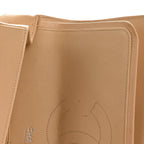 Caviar Quilted Jumbo Double Flap Beige Clair