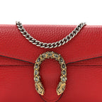 Calfskin Super Mini Dionysus Shoulder Bag Hibiscus Red