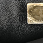 Lambskin Quilted Mini Rectangular Flap Black