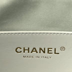 Caviar Quilted Mini Chanel 25 Handbag Light Green
