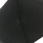 Textured Calfskin Plain Cardholder Black