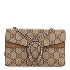 GG Supreme Monogram Super Mini Dionysus Shoulder Bag Taupe