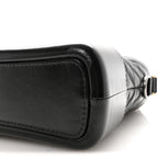 Aged Calfskin Chevron Quilted Medium Gabrielle Hobo Black