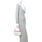 Monogram Multicolor Pochette Accessories White