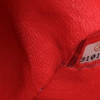 Caviar Quilted Medium Double Flap Red
