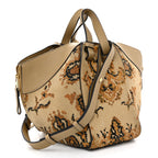 Suede Tapestry Small Hammock Shoulder Bag Multicolor