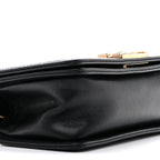 Caviar Quilted Small Boy Flap Black
