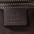 GG Supreme Monogram Belt Bag Dark Brown