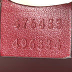 Calfskin Matelasse Super Mini GG Marmont Shoulder Bag Rosso Ancora