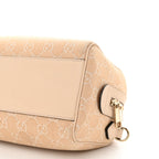 Summer Denim Calfskin GG Monogram Small Ophidia Top Handle Bag Souffle Rose