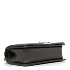 Caviar Quilted Medium Boy Flap Dark Grey