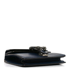 Dollar Calfskin Crystal Mini Dionysus Shoulder Bag Blue Agata Montana Sapphire