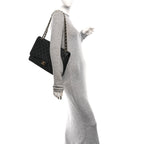 Caviar Quilted Maxi Double Flap Black