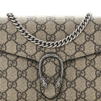 GG Supreme Monogram Mini Dionysus Chain Wallet Beige Taupe