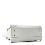 Calfskin Small Deauville Tote Light Grey