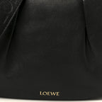 Shiny Nappa Calfskin Paseo Satchel Black