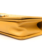 Lambskin Quilted Medium Boy Flap Yellow
