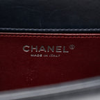 Calfskin Embossed Medium Paris Salzburg Boy Flap Navy